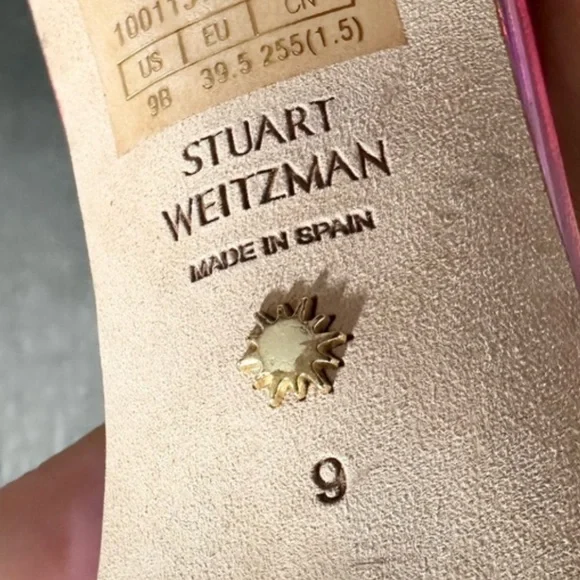 🌹STUART WEITZMAN🌹 Nudistcurve Ankle Strap Sandal Size: 9 - Picture 11 of 12